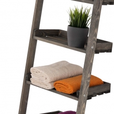 Poschoďový regál Farve, 155 cm, tmavě hnědá - 4