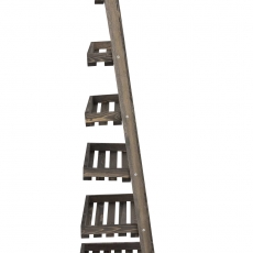 Poschodový regál Farve, 155 cm, tmavohnedá - 3