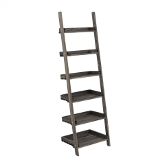 Poschodový regál Farve, 155 cm, tmavohnedá