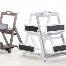 Poschodový regál Helios, 63 cm, bielá - 4