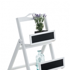 Poschodový regál Helios, 63 cm, bielá - 1