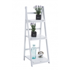 Poschodový regál Klippe, 111 cm, biela