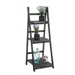 Poschodový regál Klippe, 111 cm, tmavohnedá