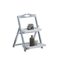 Poschoďový regál Mans, 60 cm, antik šedá