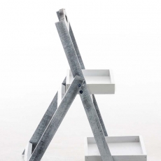 Poschodový regál Mans, 60 cm, antik sivá - 2