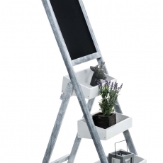 Poschoďový regál s tabulí Ombord, 111 cm, antik šedá - 1