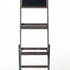 Poschodový regál s tabuľou Jenny, 112 cm, hnedá - 2