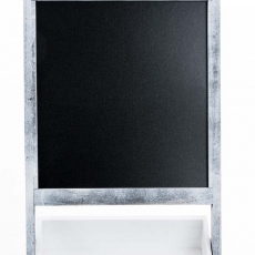 Poschodový regál s tabuľou Ombord, 111 cm, antik sivá - 6