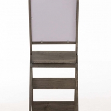 Poschodový regál s tabuľou Ombord, 111 cm, tmavohnedá - 4
