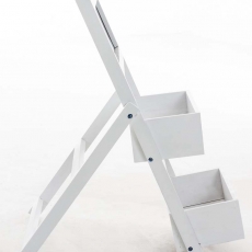 Poschodový regál s tabuľou Robin, 77,5 cm, biela - 2