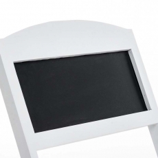 Poschodový regál s tabuľou Robin, 77,5 cm, biela - 6