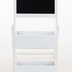 Poschodový regál s tabuľou Robin, 77,5 cm, biela - 3