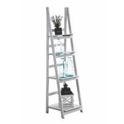 Poschoďový regál Talma, 153 cm, antik bílá