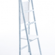 Poschodový regál Talma, 153 cm, biela/sivá - 6