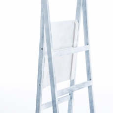 Poschodový regál Talma, 153 cm, biela/sivá - 7