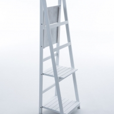 Poschodový regál Talma, 153 cm, biela - 5