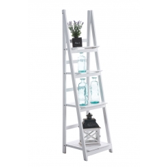 Poschodový regál Talma, 153 cm, biela
