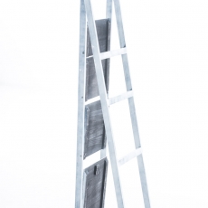 Poschodový regál Talma, 153 cm, sivá - 4