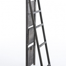 Poschoďový regál Talma, 153 cm, tmavě hnědá - 6