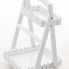 Poschodový regál Treppe, 62 cm, biela - 3