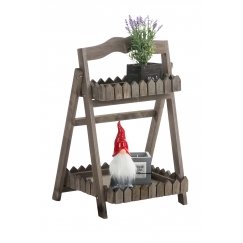 Poschoďový regál Treppe, 62 cm, tmavě hnědá