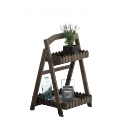 Poschodový regál Vagga, 64 cm, tmavohnedá