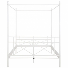 Posteľ s nebesami Saro, 160 cm, biela - 3