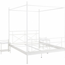 Postel s nebesy Saro, 160 cm, bílá - 4