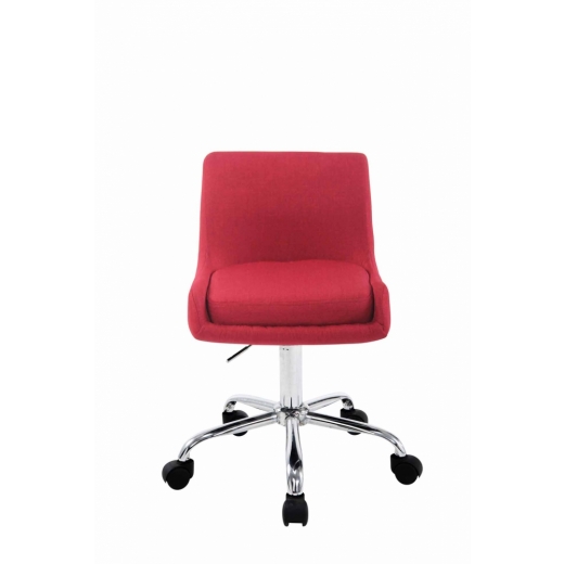 Pracovná stolička Club, textil, červená - 1