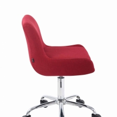 Pracovná stolička Club, textil, červená - 2