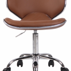 Pracovná stolička Las Vegas, syntetická koža, hnedá - 1
