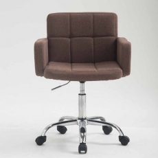 Pracovná stolička s opierkami Angela textil - 9