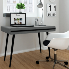 Pracovní stůl Chantal, 120 cm, šedá / černá - 2