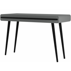 Pracovní stůl Chantal, 120 cm, šedá / černá