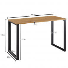 Pracovní stůl Dirk, 120 cm, dub - 4