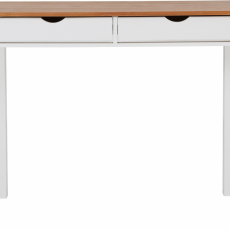 Pracovní stůl Galt, 100 cm, bílá / přírodní - 1
