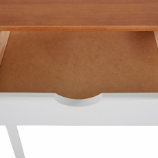 Pracovní stůl Galt, 100 cm, bílá / přírodní - 4
