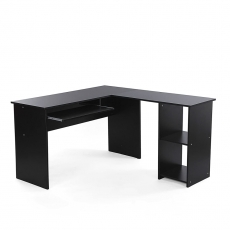 Pracovní stůl Leon, 140 cm, černá - 2