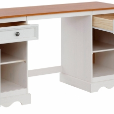 Pracovní stůl Meliss, 160 cm, bílá / borovice - 4