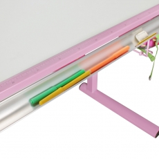 Pracovní stůl Moa, 118 cm, růžová - 8