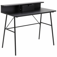 Pracovní stůl Pascal, 100 cm, MDF, černá - 3