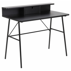 Pracovní stůl Pascal, 100 cm, MDF, černá