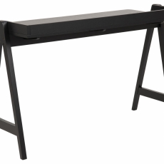 Pracovní stůl Paz, 126,6 cm, černá - 3