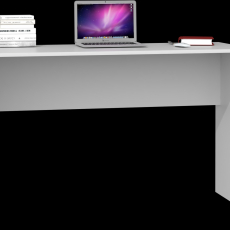 Pracovní stůl s knihovnou Plus I, 120 cm, bílá - 4