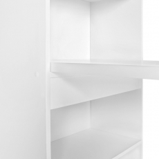 Pracovní stůl s regálem Nico, 121,5 cm, bílá - 9
