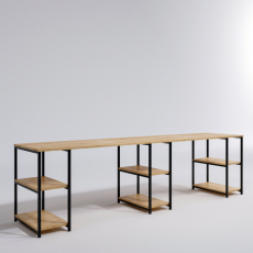 Pracovní stůl Sade, 270 cm, dub - 5