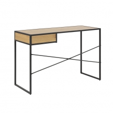 Pracovní stůl se zásuvkou Seashell, 110 cm, dub - 4
