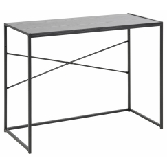 Pracovní stůl Seaford, 100 cm, MDF, černá