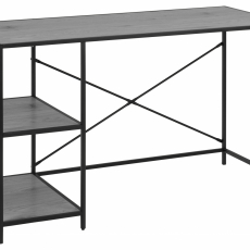 Pracovní stůl Seaford, 130 cm, černá - 1