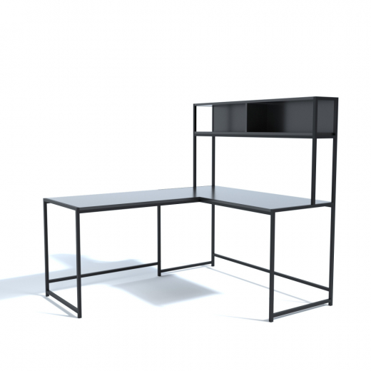 Pracovní stůl Tasarim, 154 cm, černá - 1
